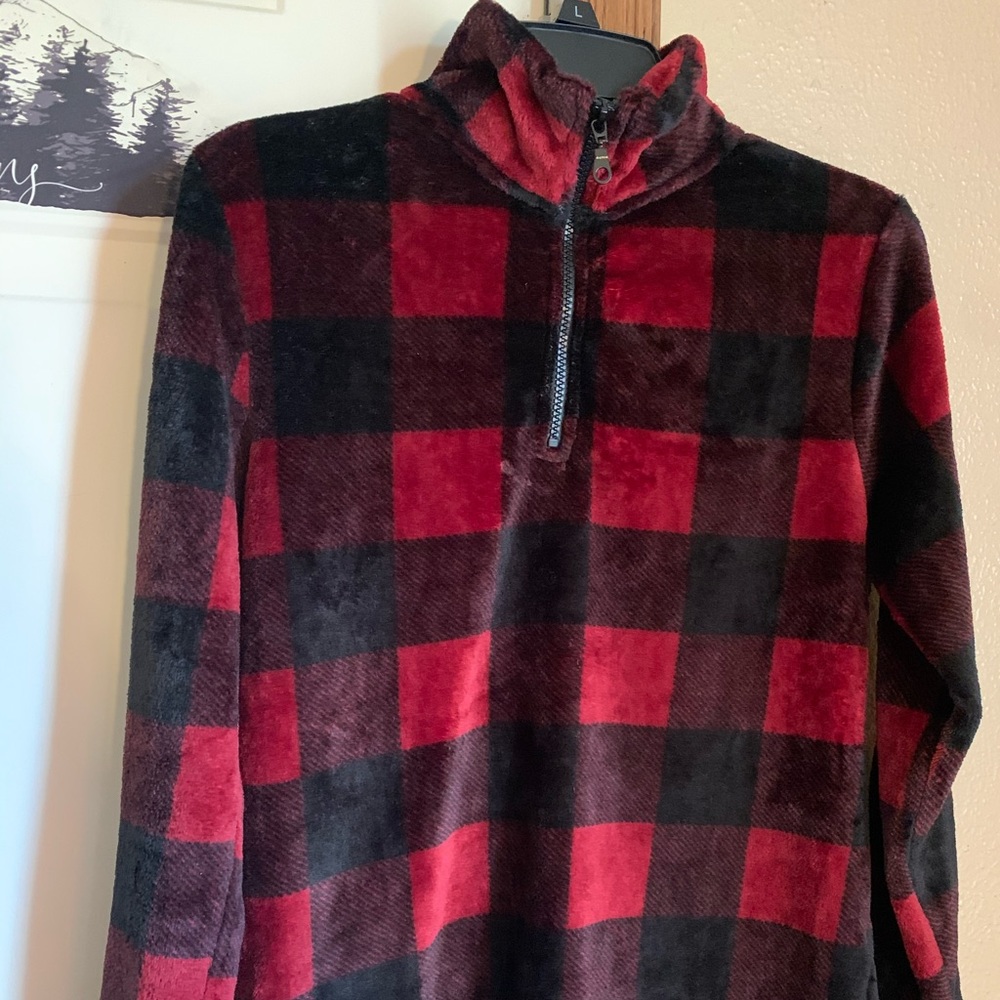 Plaid Pullover